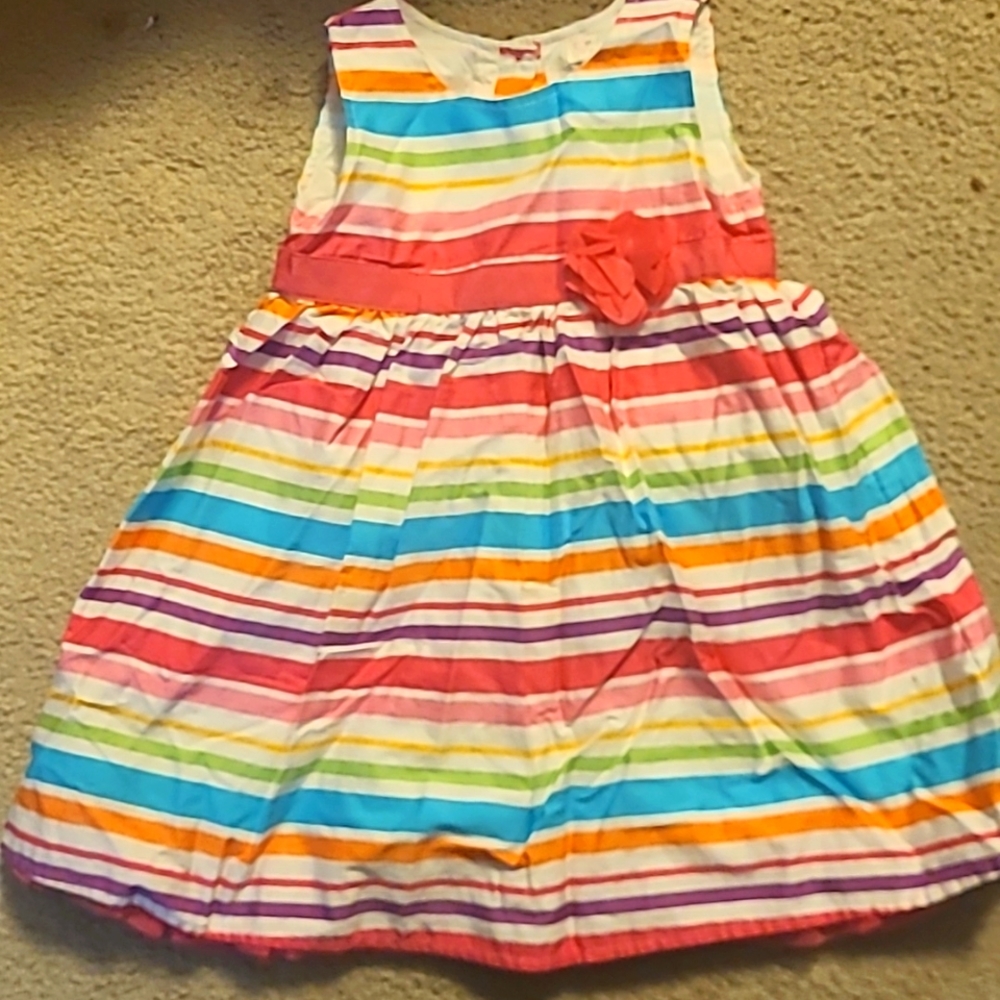Rainbow toddler dress